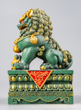 逗兽记青砂石摆件国潮桌面茶宠