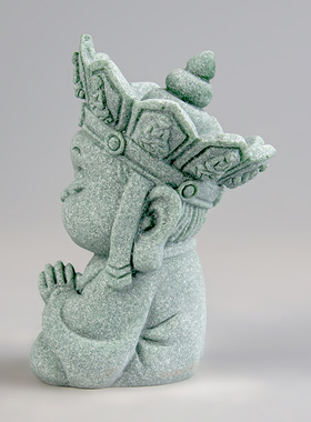 逗兽记青砂石摆件国潮桌面茶宠