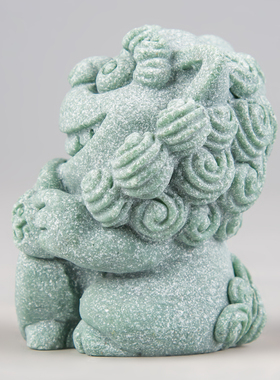 逗兽记青砂石摆件国潮桌面茶宠