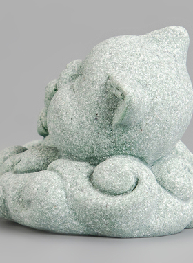 逗兽记青砂石摆件国潮桌面茶宠