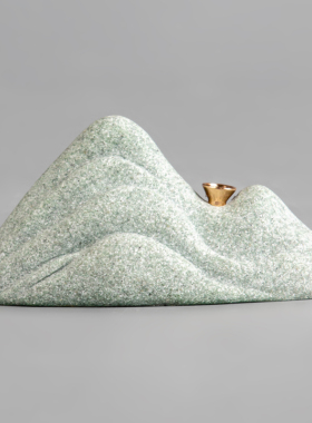 逗兽记青砂石线香香插中式禅意