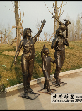 商业街雕塑人物摆件小区园林景观