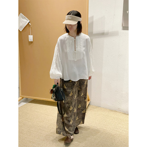 【新品】设计师品牌Maison Hotel 25AW 孔雀-拉拉长裙JULY - 图0