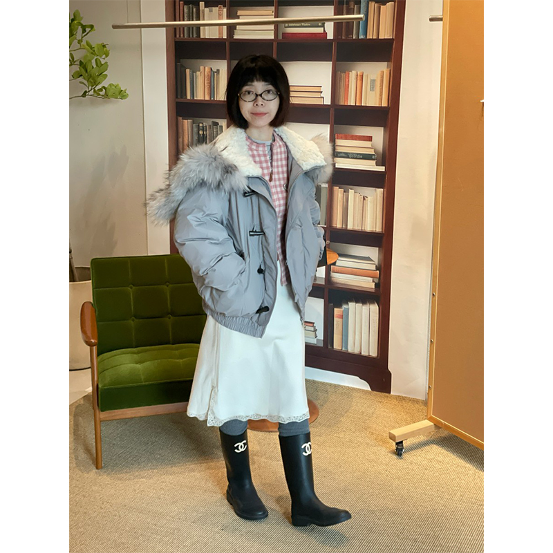 【现货】IMMI 25AW新款布面毛领小飞侠连帽羽绒服MWEFWFJK1126A