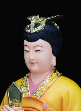 泰山娘娘碧霞元君树脂风水圣母像