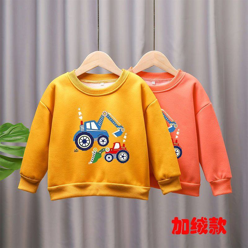 秋冬装新款圆领男童女童加绒加厚卫衣儿童宽松保暖洋气打底上衣潮,淘宝优惠券,粉丝福利购,淘宝优惠卷