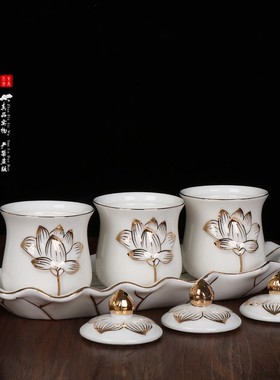 佛具用品莲花供佛佛堂佛前佛法僧