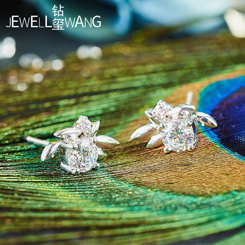 jewellwang藤蔓原创设计30分耳钉 jewellwang珠宝耳钉