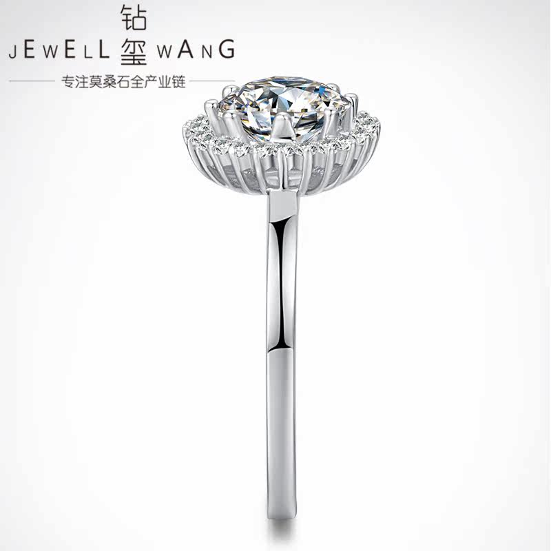 钻玺专柜正品八爪d色莫桑石戒指 jewellwang珠宝戒指/指环