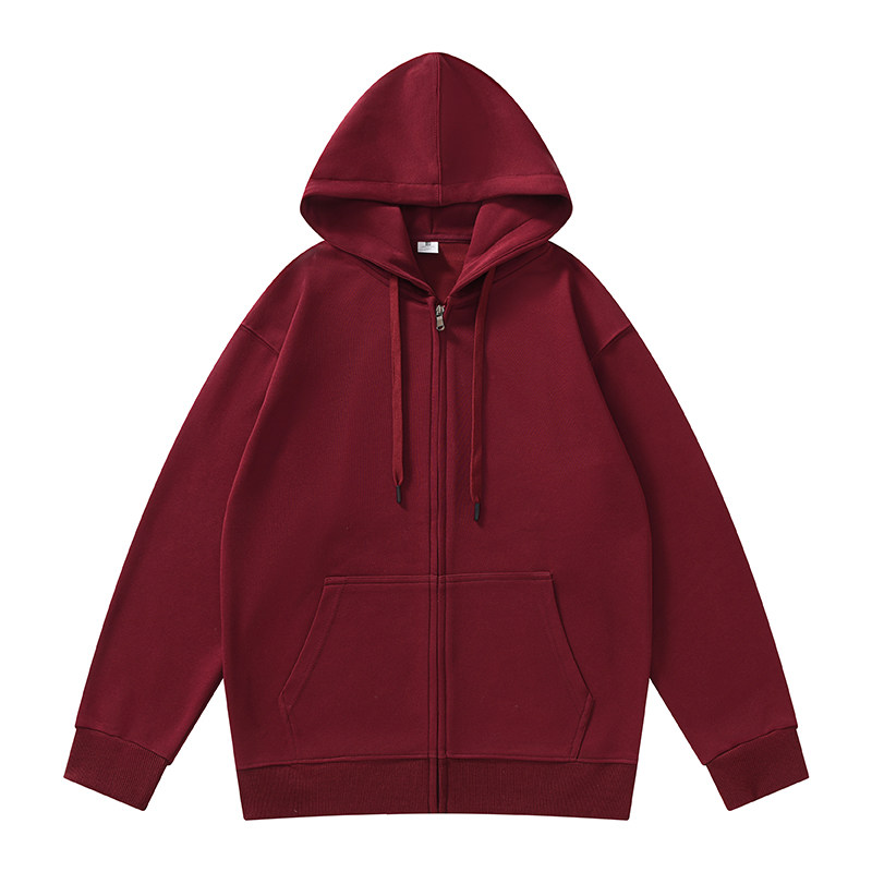 日系秋季新款卫衣男拉链开衫宽松运动外套青中年纯色情侣女连帽衫,淘宝优惠券,粉丝福利购,淘宝优惠卷