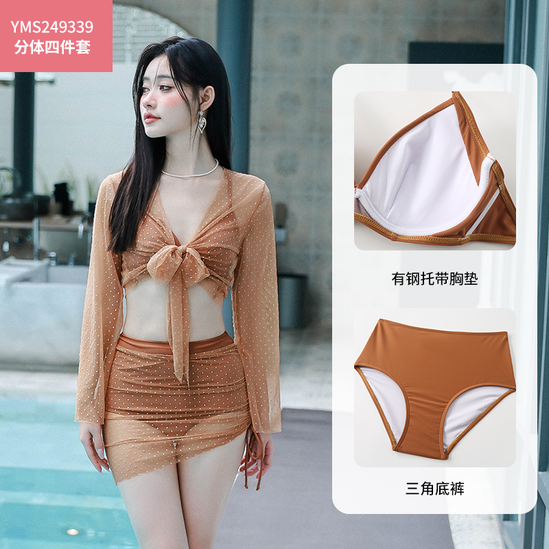 【品牌孤品清仓】泳衣女士温泉2025新款爆款遮肚连体微胖女孩遮肉