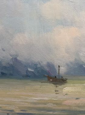 澳大利亚海景原创油画。50 x 70 cm