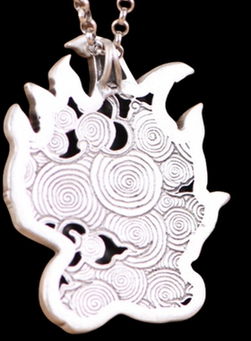 925银吊坠挂饰项坠复古银镀金九尾狐吊饰银狐狸男女项链坠礼物