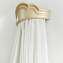 Custom American solid wood Carved Bed Mantle Crown Retro Bed Nets Eurostyle Palace Princess Wind Headmantle Yarn Decoration