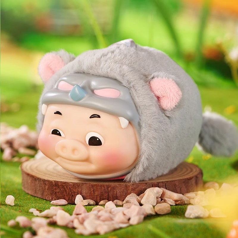 正版猪猪侠搪胶脸毛绒动物系列盲盒潮玩ggbond玩偶挂件公仔礼物 - 图3