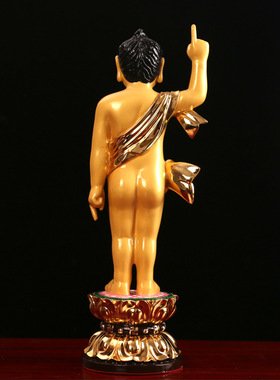 台湾纯铜鎏金太子佛浴佛