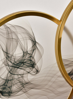 新中式风铁艺样板房间软装饰品