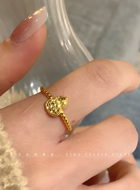 金店同款~碎冰冰葫芦福禄戒指女