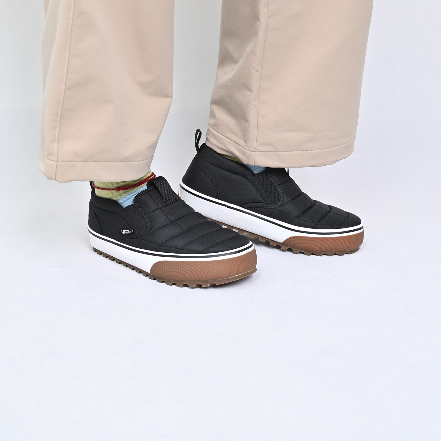 VANS范斯新款MTE Snow Lodge Slipper Mid低帮休闲鞋VN000D2ABLA - 图1