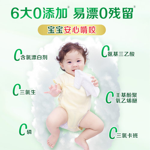 好爸爸洗衣皂180克4块酵素粒子白色大肥皂增白柔软家用实惠装促销 - 图1