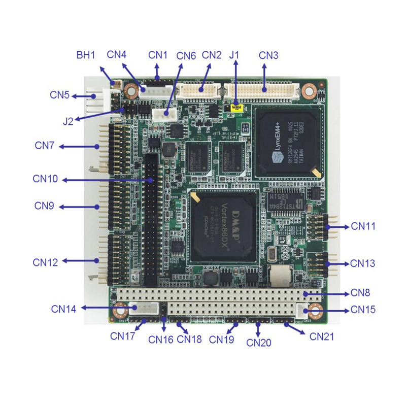 研华工控主板PCM-3343EF-256A1E低功耗嵌入式PC/104工业主板 全新 - 图1