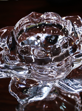 富安佛具批发玻璃烛台佛堂礼佛