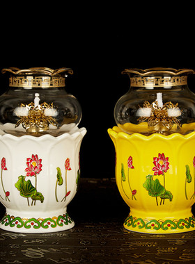 酥油灯富安佛具陶瓷佛堂