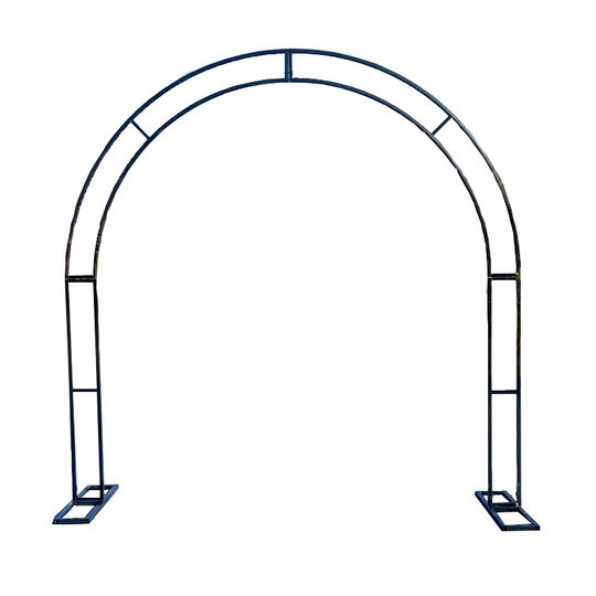 New wedding props wrought iron curved double pole arch