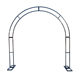 New wedding props wrought iron curved double pole arch