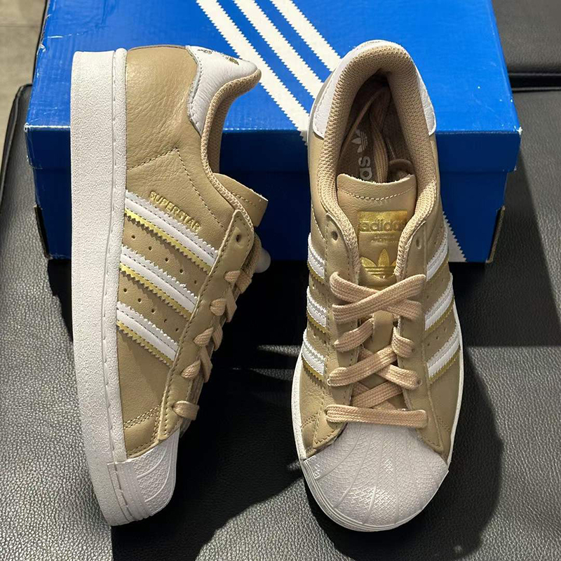 Adidas/阿迪达斯三叶草Superstar女子轻便耐磨运动休闲板鞋GZ3454 - 图0