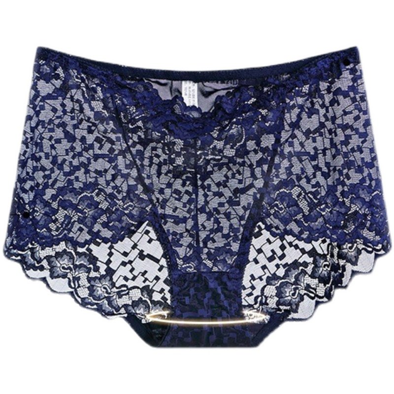 蕾丝内裤女中高腰性感超薄诱惑大码胖mm加肥加大纯棉抗菌裆女短裤,淘宝优惠券,粉丝福利购,淘宝优惠卷