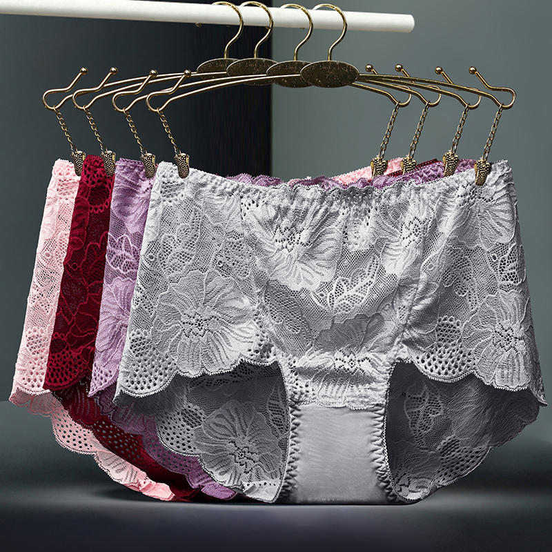 蕾丝内裤女士大码胖mm200斤纯棉裆高腰性感无痕收腹透气女短裤头,淘宝优惠券,粉丝福利购,淘宝优惠卷