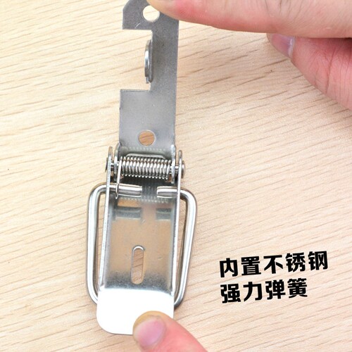 304不锈钢搭扣箱扣弹簧卡扣锁工具箱锁扣鸭嘴扣防盗箱子固定塔扣 - 图0