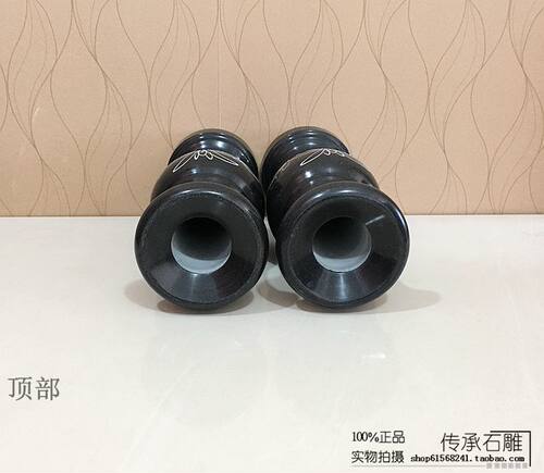 包邮墓地专用花瓶祭祀墓地石香炉石花瓶室内插花花瓶石雕青石花瓶 - 图2