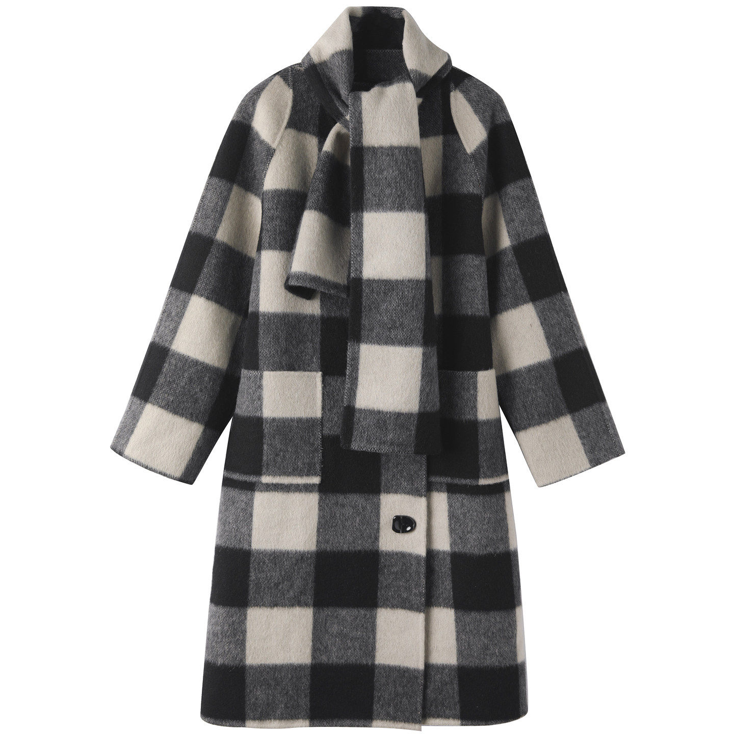 【贝系列】新款女装折扣2025年冬季1799元有围巾双面呢外套,淘宝优惠券,粉丝福利购,淘宝优惠卷