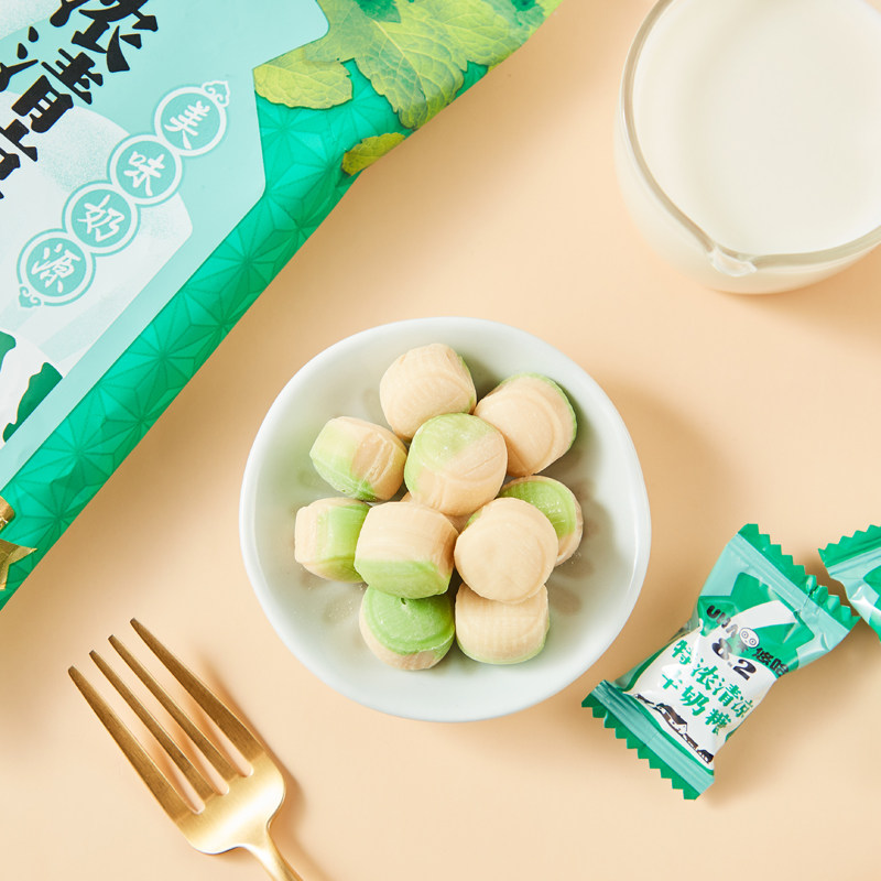 UHA悠哈特浓牛奶糖大包装300g巧克力抹茶牛奶糖味觉糖喜糖果零食,淘宝优惠券,粉丝福利购,淘宝优惠卷