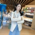 2019 mới Áo khoác da Hained da nữ tự luyện khí chất áo sơ mi nữ da cừu retro nhỏ phù hợp - Quần áo da