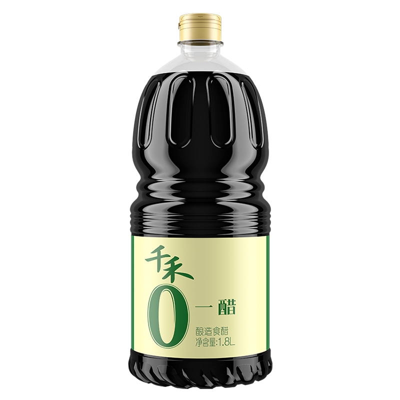 千禾零添加一醋1.8L  不加色素防腐剂 凉拌点蘸佐餐调味酿造食醋 - 图0