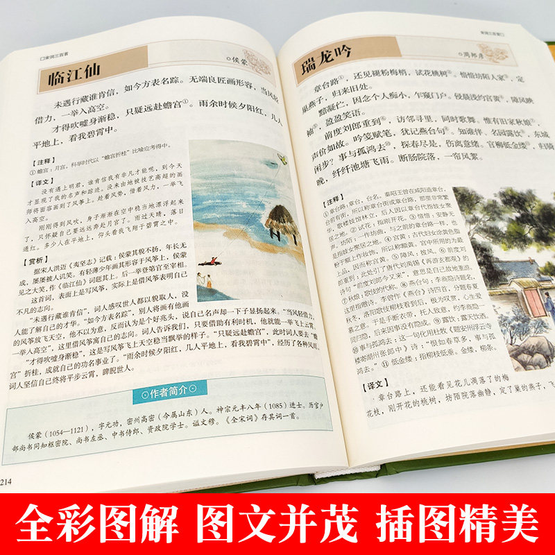 现货彩图宋词三百首正版全集鉴赏辞典经典宋词选全宋词原文译文注释全解成人版初高中小学生课外阅读元曲宋词300首上海古籍出版社_虎窝淘