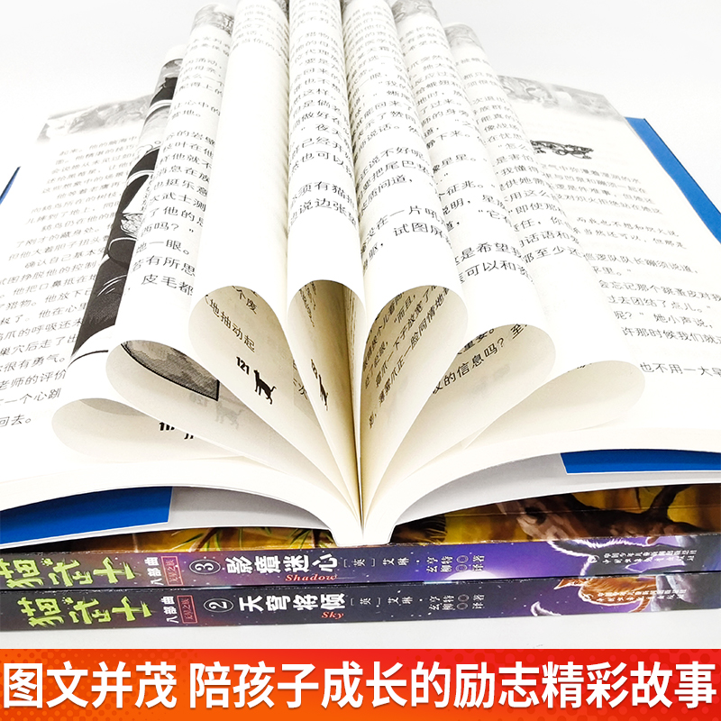 正版猫武士八部曲中文版全套3册动物故事小说河翻浪涌天穹将倾影瘴迷心8部曲儿童文学小学生四五六七八年级小学生课外阅读书籍