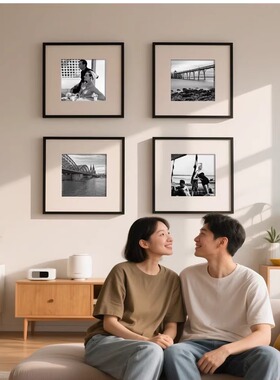 磁吸卡纸方框组合装饰画照片墙