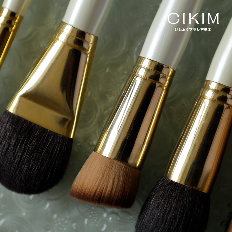 GIKIM/吉奇木珍珠白釉系列化妆刷套装化妆刷彩妆刷散粉腮红眼影刷 - 图2