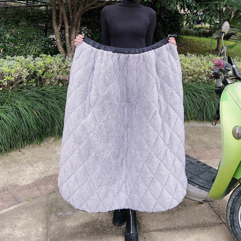 冬季骑电动摩托车保暖围裙挡风被加厚加绒半身裙防冻护膝盖腿防寒,淘宝优惠券,粉丝福利购,淘宝优惠卷