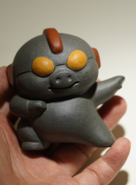 蜜糖紫砂茶宠系列羊了个羊小河豚水蜜桃茶宠盖置