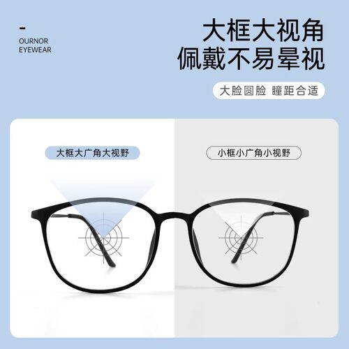 博士眼镜欧拿近视度数可配透明眼镜框素颜眼镜女韩版潮网上配镜 - 图1