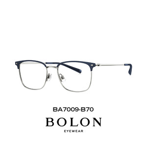 暴龙近视眼镜明星同款新品眉框镜框男钛架材质半框镜架女BA7009