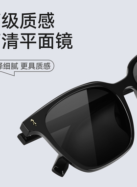 GM偏光太阳镜黑超大方框潮墨镜