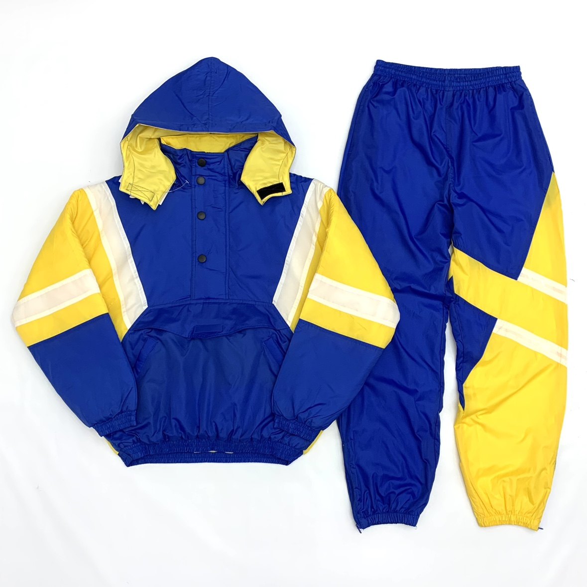 美式复古撞色拼接休闲运动套装男女宽松大码情侣款连帽棉衣外套潮,淘宝优惠券,粉丝福利购,淘宝优惠卷