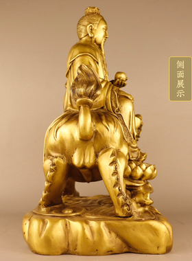 黄铜太乙真人佛像摆件