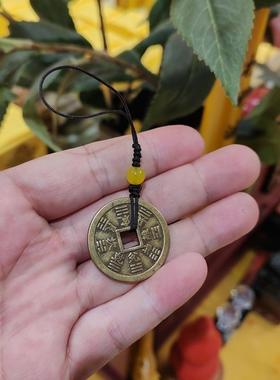 吊坠挂件平安扣山鬼钱复古铜中式